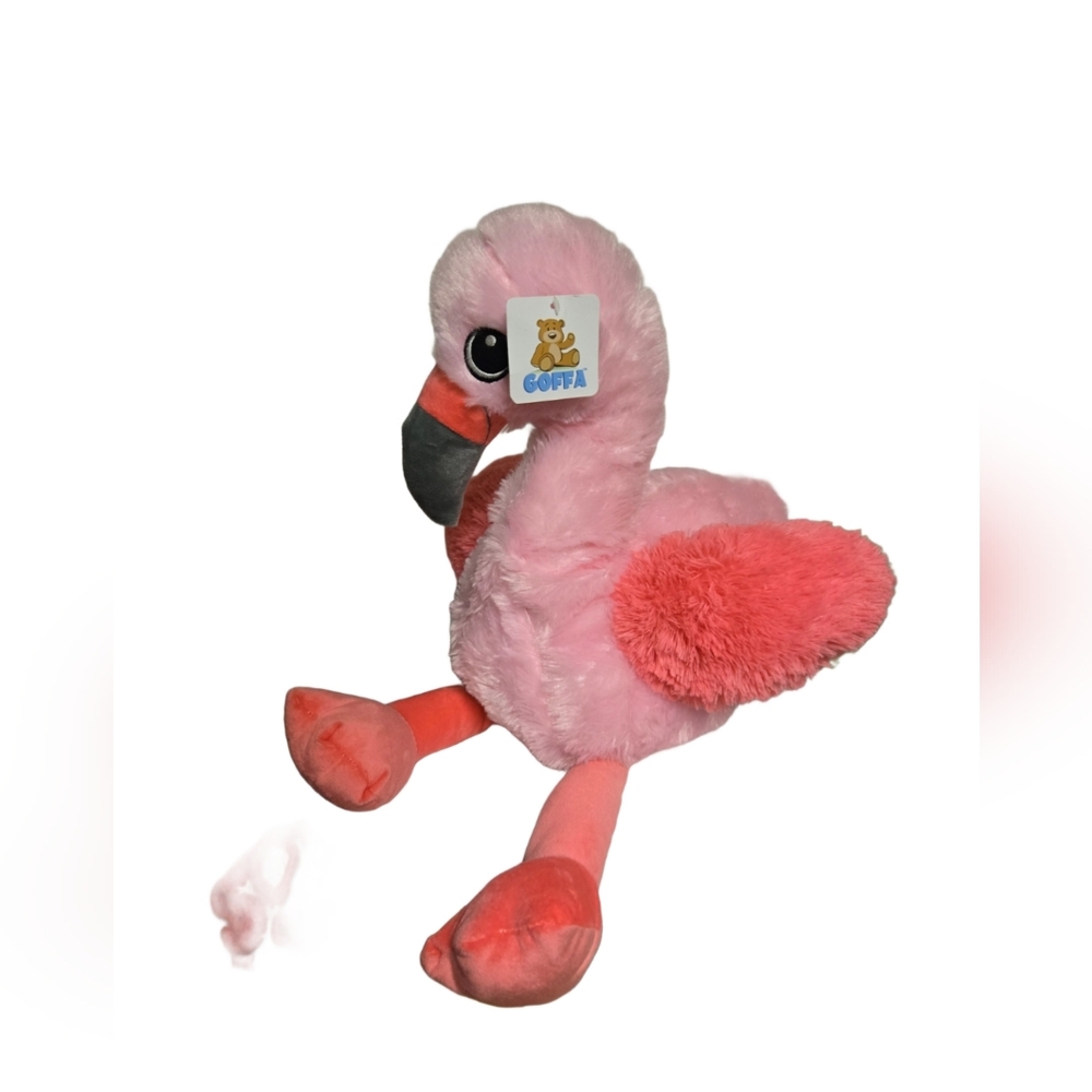 Plush Goffa Pink Flamingo Stuffed Animal with tags 25"